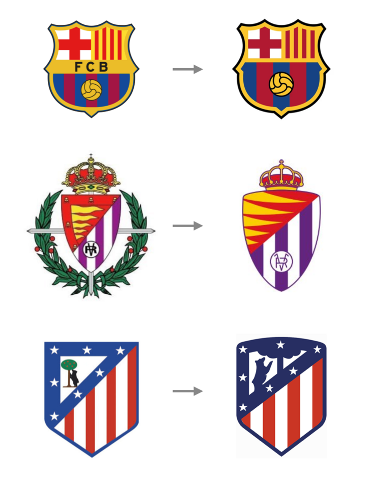 Profesiones de alto riesgo: rediseñador de escudos de equipo de fútbol
